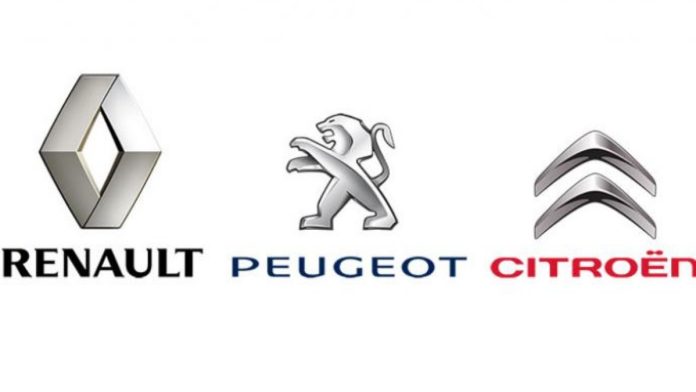 Renault, Peugeot et Citroen