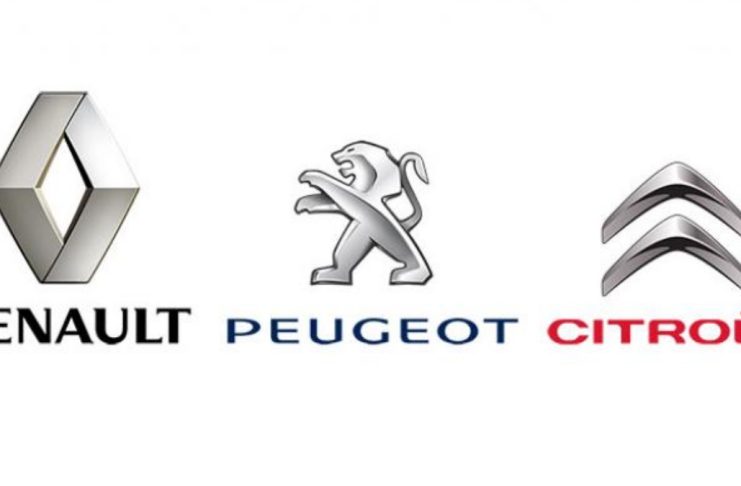 Renault, Peugeot et Citroen