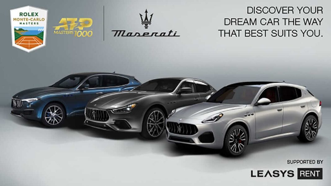 Rolex Monte-Carlo Masters 2022 - Leasys Rent soutient Maserati, sponsor de l’événement