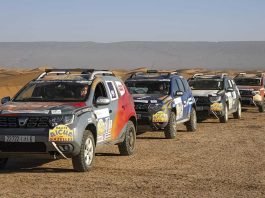 Rallye Acha des Gazelles 2022 3 Duster sur le podium