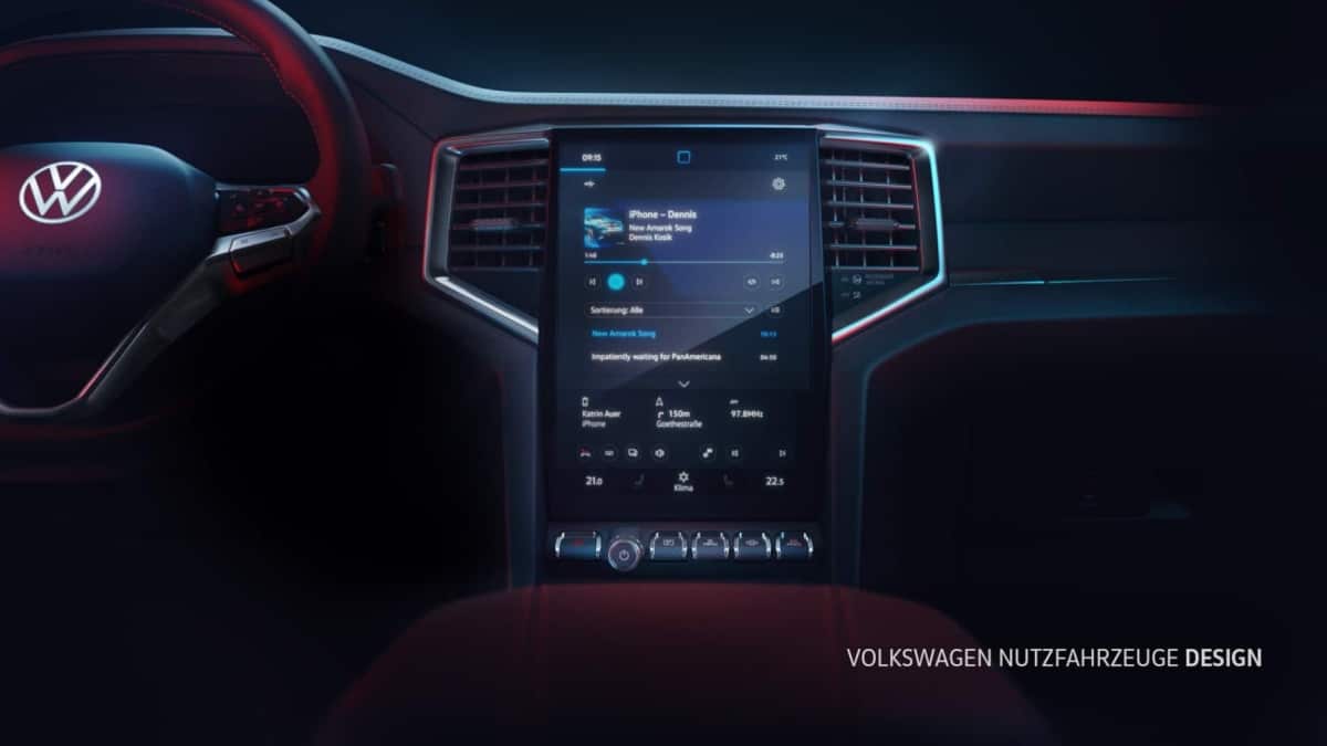 Nieuwe Amarok: Volkswagen plaagt de middenconsole