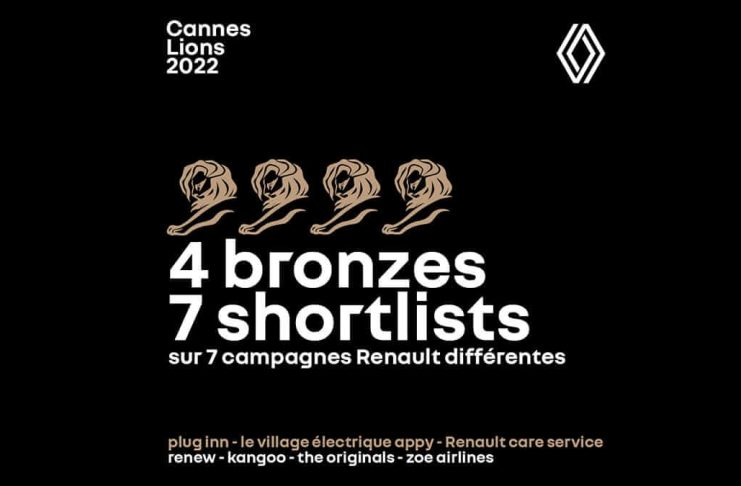 Renault se démarque aux Cannes Lions 2022
