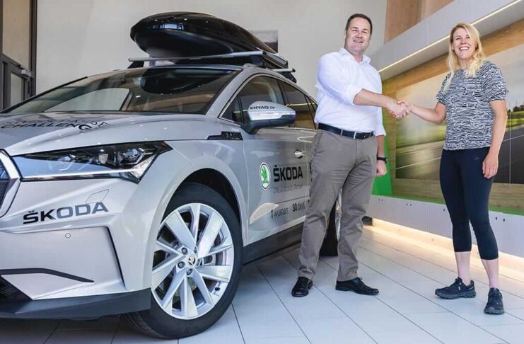 ŠKODA Schweiz als Mobilitätssponsor von Monika Sattler