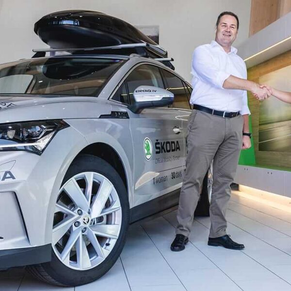 ŠKODA Schweiz als Mobilitätssponsor von Monika Sattler