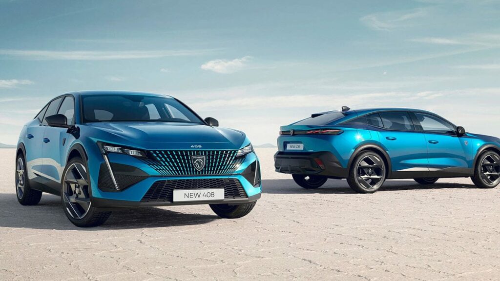 Stellantis, premier constructeur français, annonce 3 nouveaux modèles électriques de la marque Peugeot à Mulhouse peugeot e-408 2022