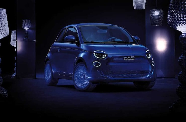 Fiat 500e Kartell concept one-off front ¾ exterior