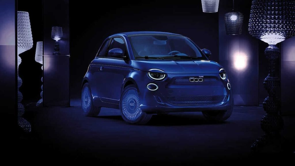Fiat 500e Kartell concept one-off front ¾ exterior