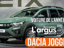 Dacia Jogger _ Voiture de l'année 2023_Trophées Largus