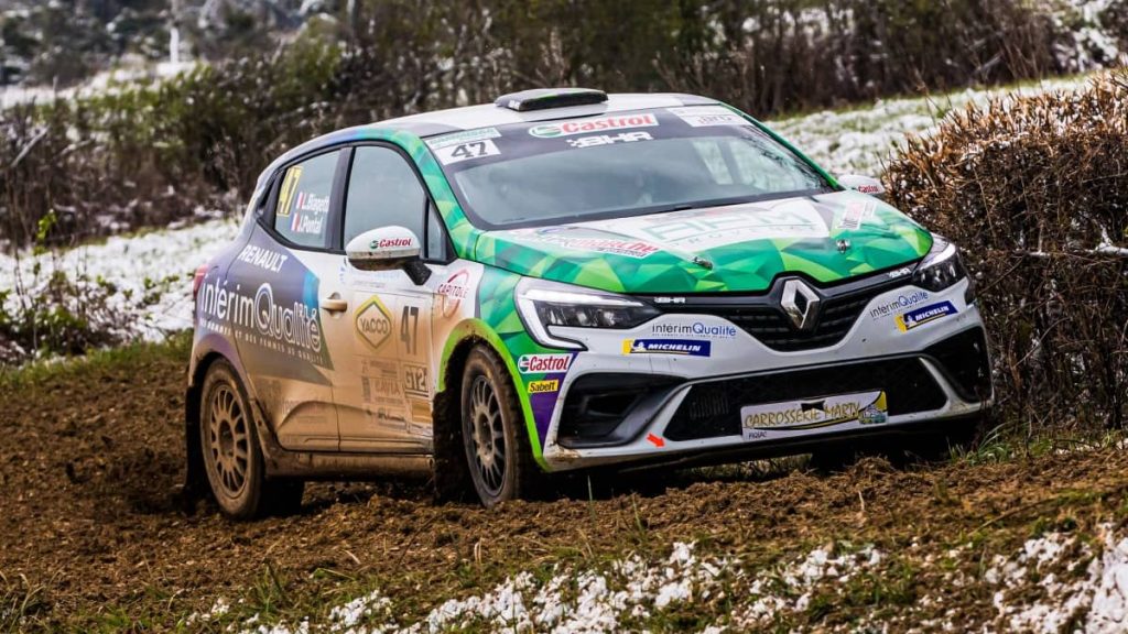 Julien Pontal Clio Rally5 au Rallye Terre des Causses 2022