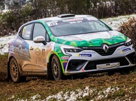 Julien Pontal Clio Rally5 au Rallye Terre des Causses 2022