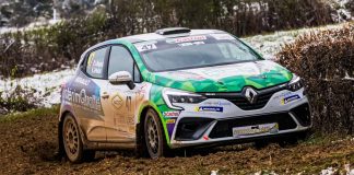 Julien Pontal Clio Rally5 au Rallye Terre des Causses 2022