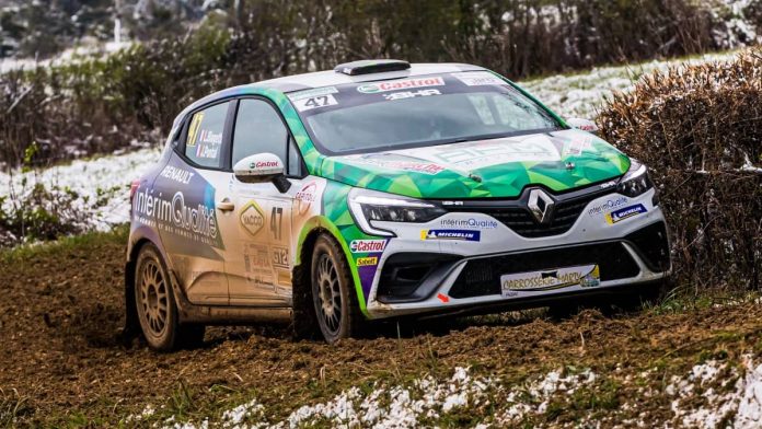 Julien Pontal Clio Rally5 au Rallye Terre des Causses 2022