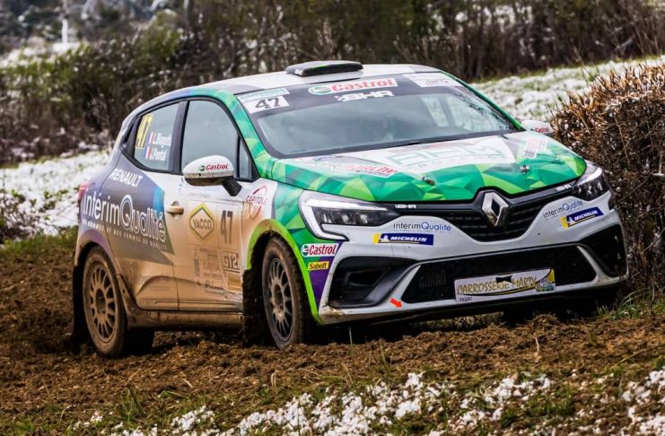 Julien Pontal Clio Rally5 au Rallye Terre des Causses 2022