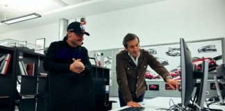 Valtteri Bottas au travail au Centro Stile Alfa Romeo