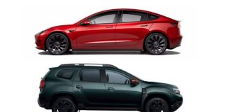 Tesla Model 3 vs DACIA Duster
