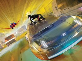 Hyundai X Spider-verse_Movie shot_Flying Prophecy