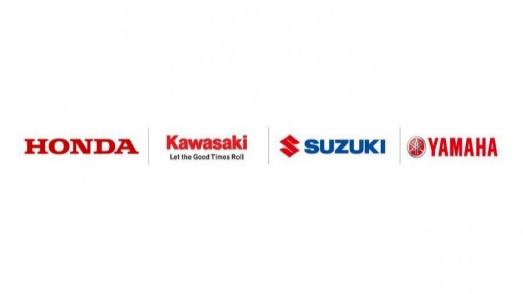 Yamaha, Honda, Kawasaki, Suzuki