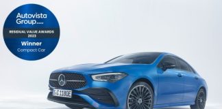 Le prix de la valeur résiduelle de la voiture compacte Autovista Group 2023 est décerné au Mercedes-Benz CLA