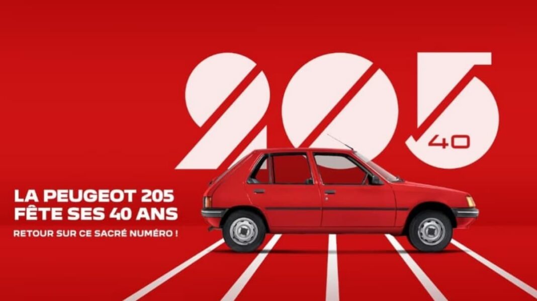 Peugeot 205 40 ans