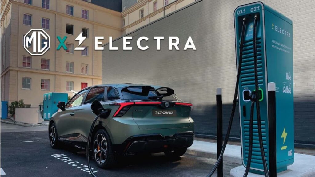 MG choisit Electra pour la recharge rapide de ses clients MG - Electra