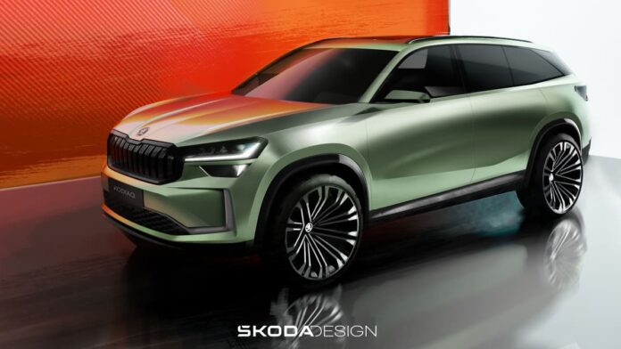 Sketchs exterieur Nouveau Kodiaq