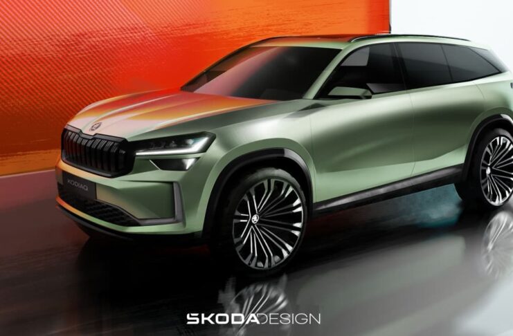 Sketchs exterieur Nouveau Kodiaq