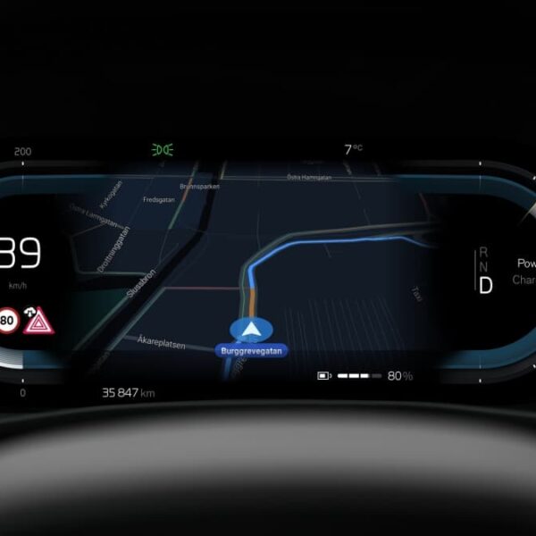 Alerte accident Volvo EX40