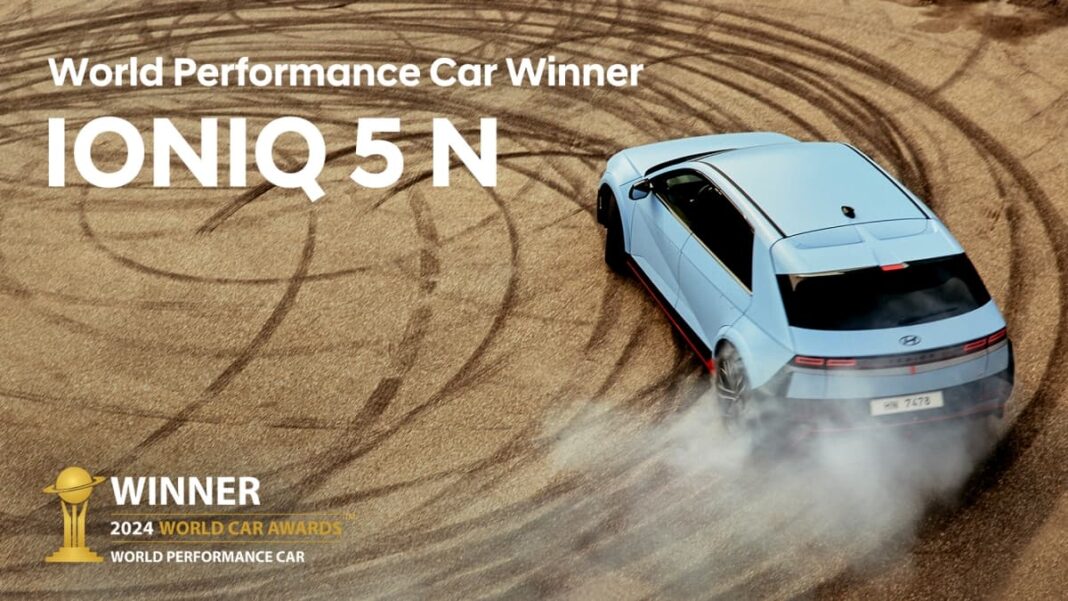 Hyundai IONIQ 5 N reçoit le prix World Performance Car 2024