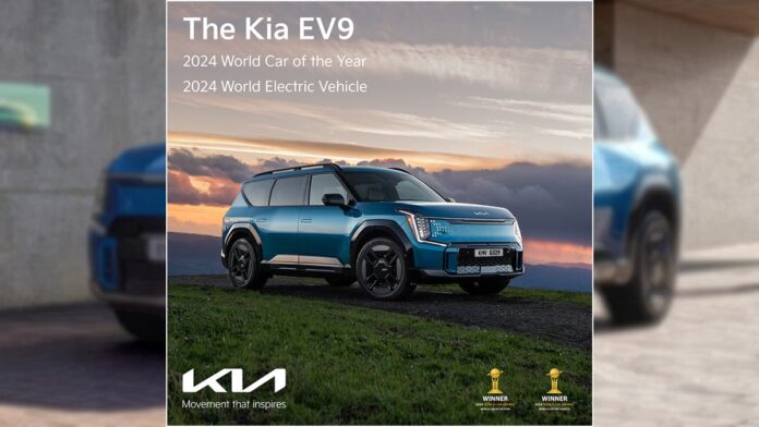 Kia EV9 remporte deux prix aux World Car Awards 2024