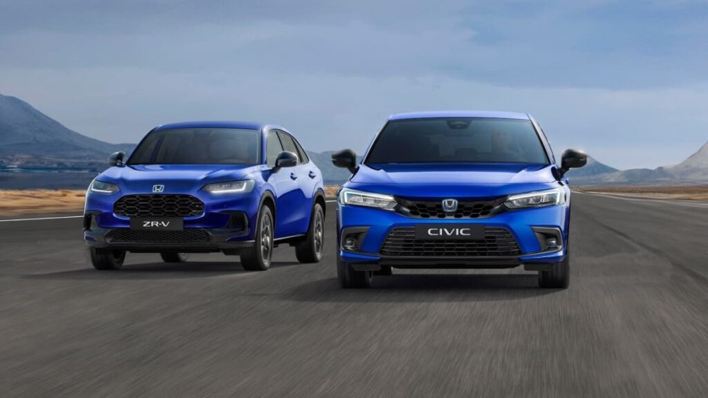 Baisse des prix catalogue de deux modèles de la gamme hybride de Honda, la Civic eHEV et le ZR-V eHEV