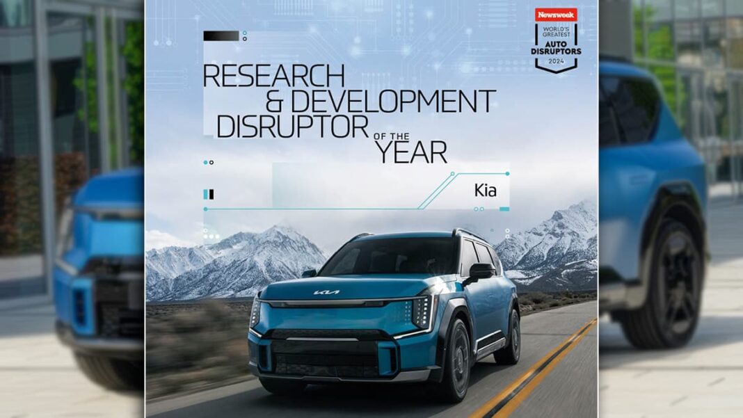 KIA remporte deux prix lors de l'édition 2024 des « World's Greatest Auto Disruptors Awards », organisés par Newsweek