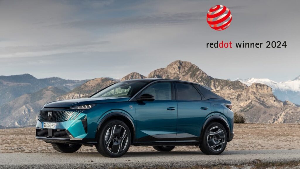 Peugeot E-3008 décroche primé par le le Red Dot Award pour son design exceptionnel