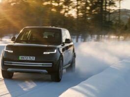 Range Rover Electrique essai en Suède @Rang Rover