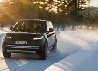 Range Rover Electrique essai en Suède @Rang Rover