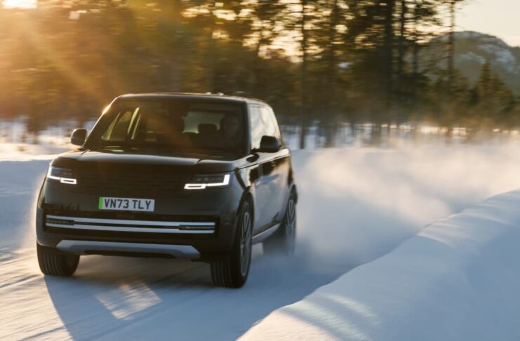 Range Rover Electrique essai en Suède @Rang Rover