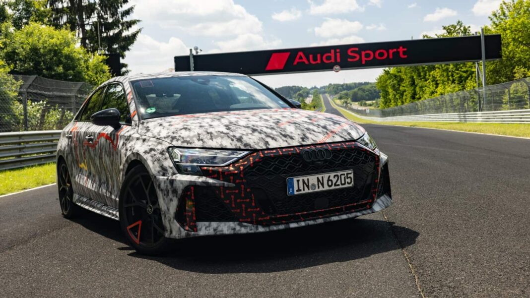 Audi RS 3 record sur le Nurburgring ©Audi