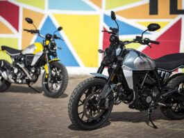 Ducati Scrambler and kayak ©Ducati