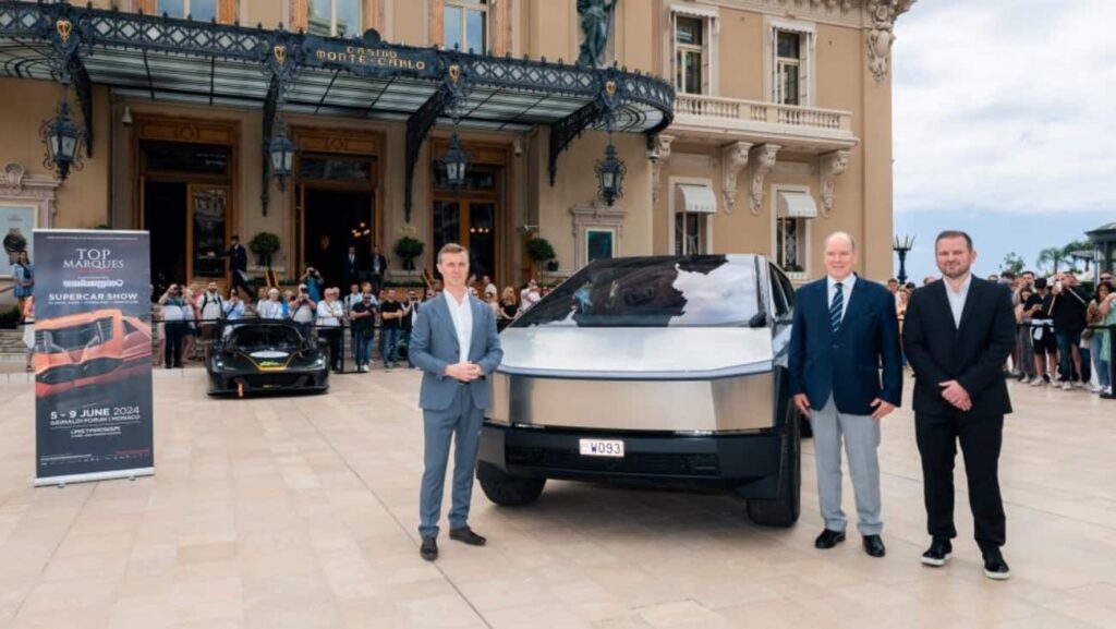 Tesla Cybertruck à l'essai à Monaco ©Top Marques Monaco