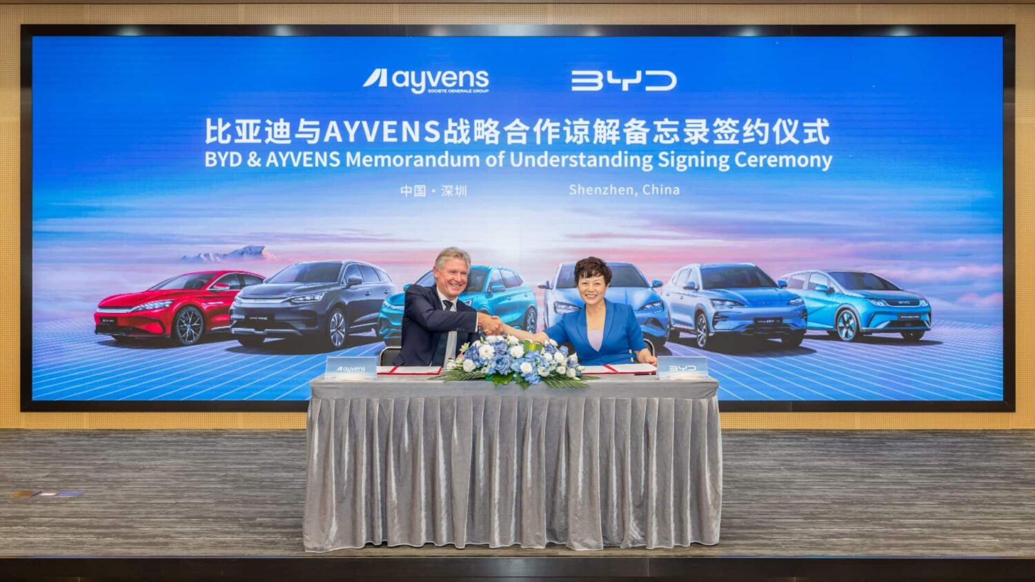 BYD et Ayvens s’allient pour accélérer le déploiement de ses véhicules électriques en Europe BYD - Ayvens