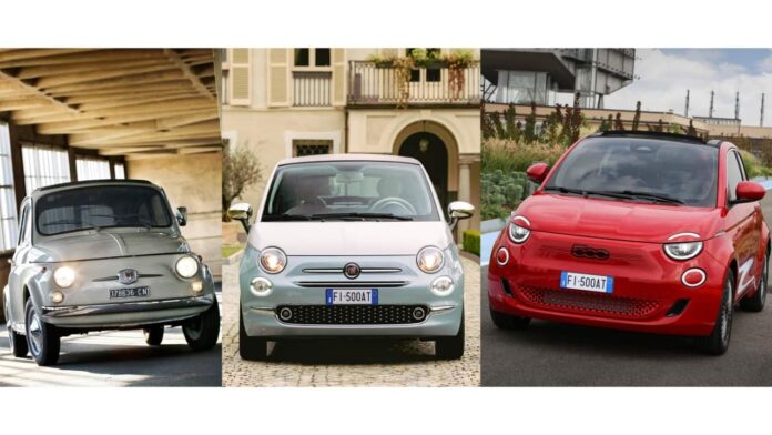 Fiat 500 3 generations ©Fiat - Stellantis