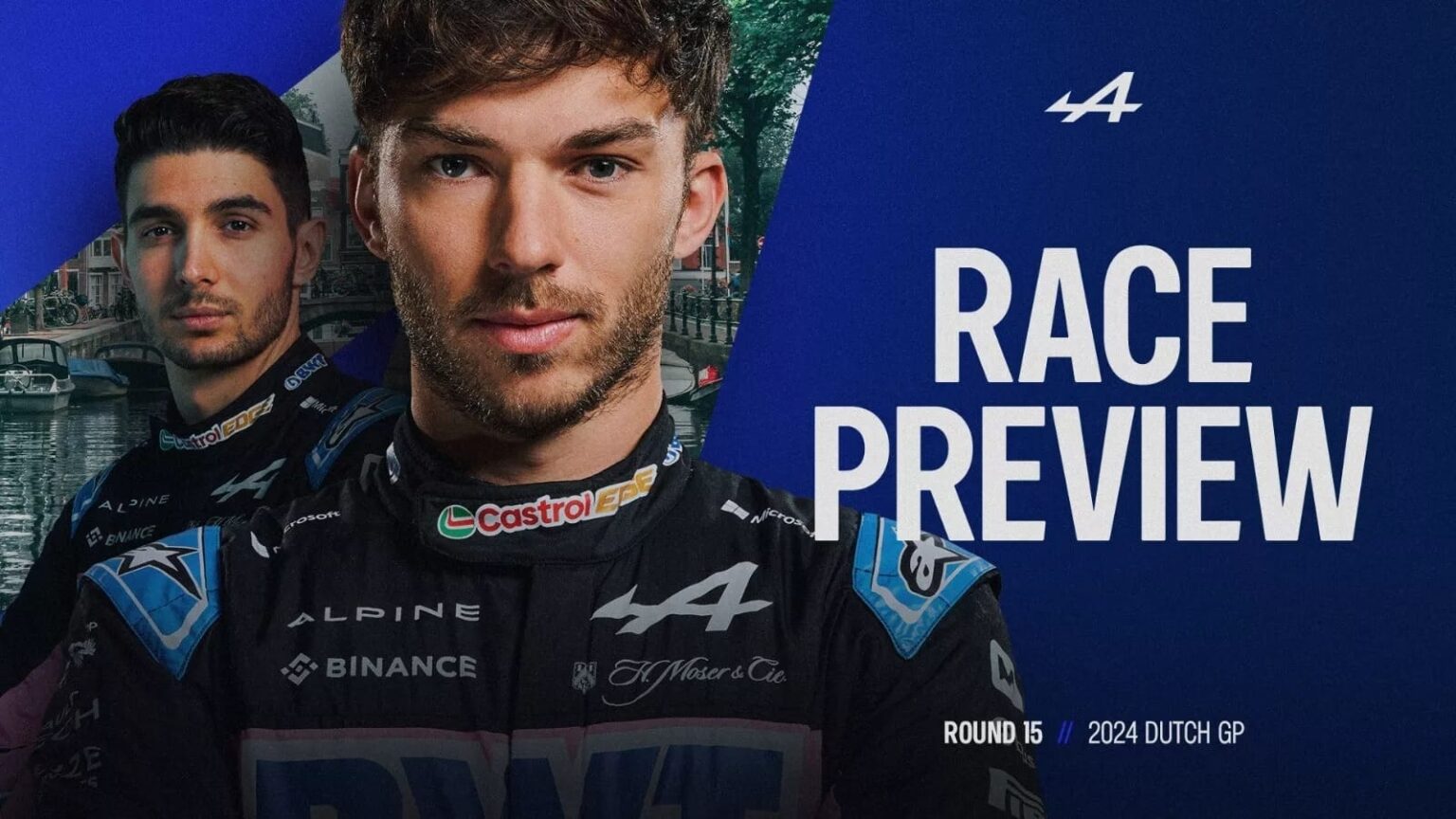 BWT Alpine F1 Team se rend à Zandvoort pour le Grand Prix des Pays-Bas BWT Alpine F1 Team - Grand Prix des Pays-Bas