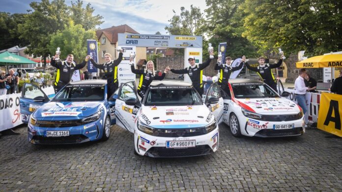 Pröglhöf triomphe à l'ADAC Opel Electric Rally Cup 2024 dans une lutte acharnée