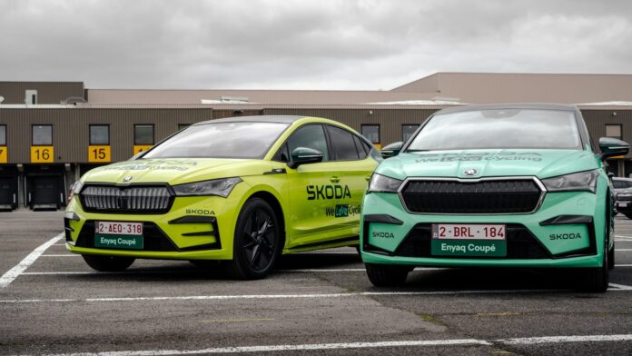 Skoda Enyaq coupé - Tour of Leuven 2024