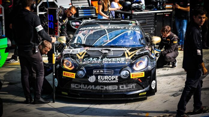 Schumacher CLRT #55 GT4EU Monza pitlane.2