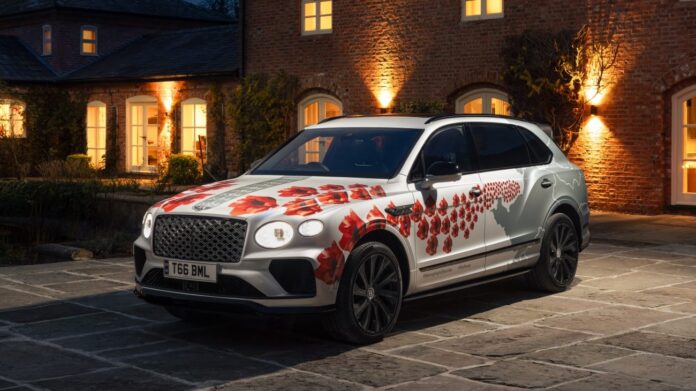 Bentley Bentayga EWB Mulliner - Remembrance Day - Poppy Car 2024