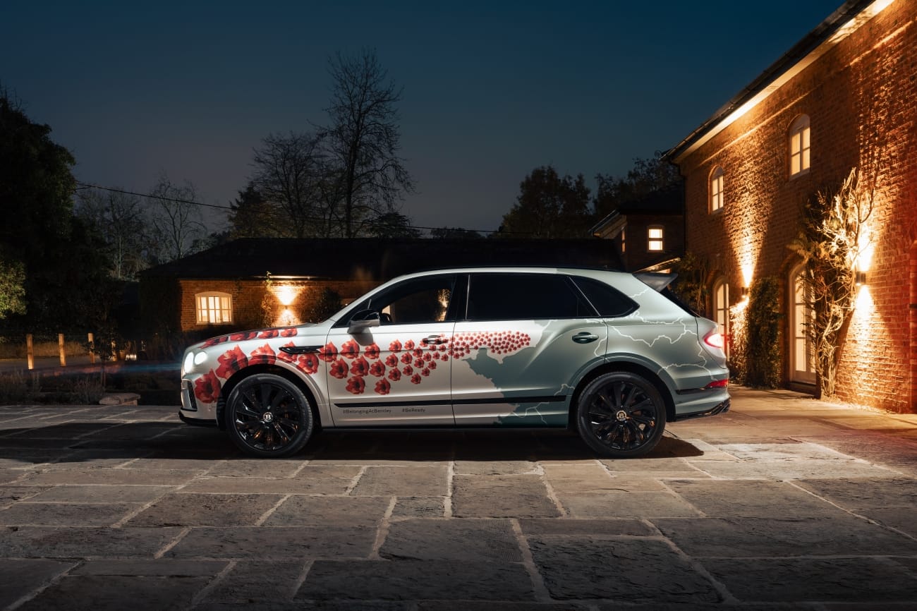 Bentley Bentayga EWB Mulliner - Remembrance Day - Poppy Car 2024