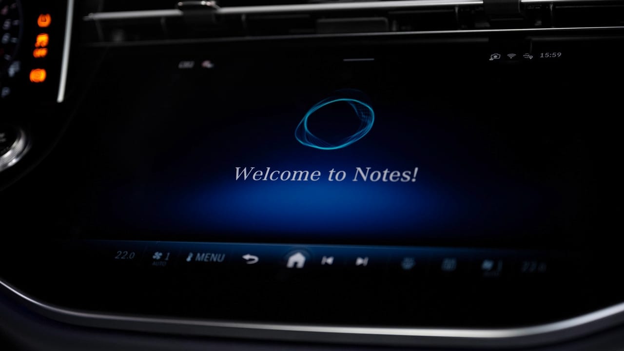 Mercedes-Benz MBUX Notes App