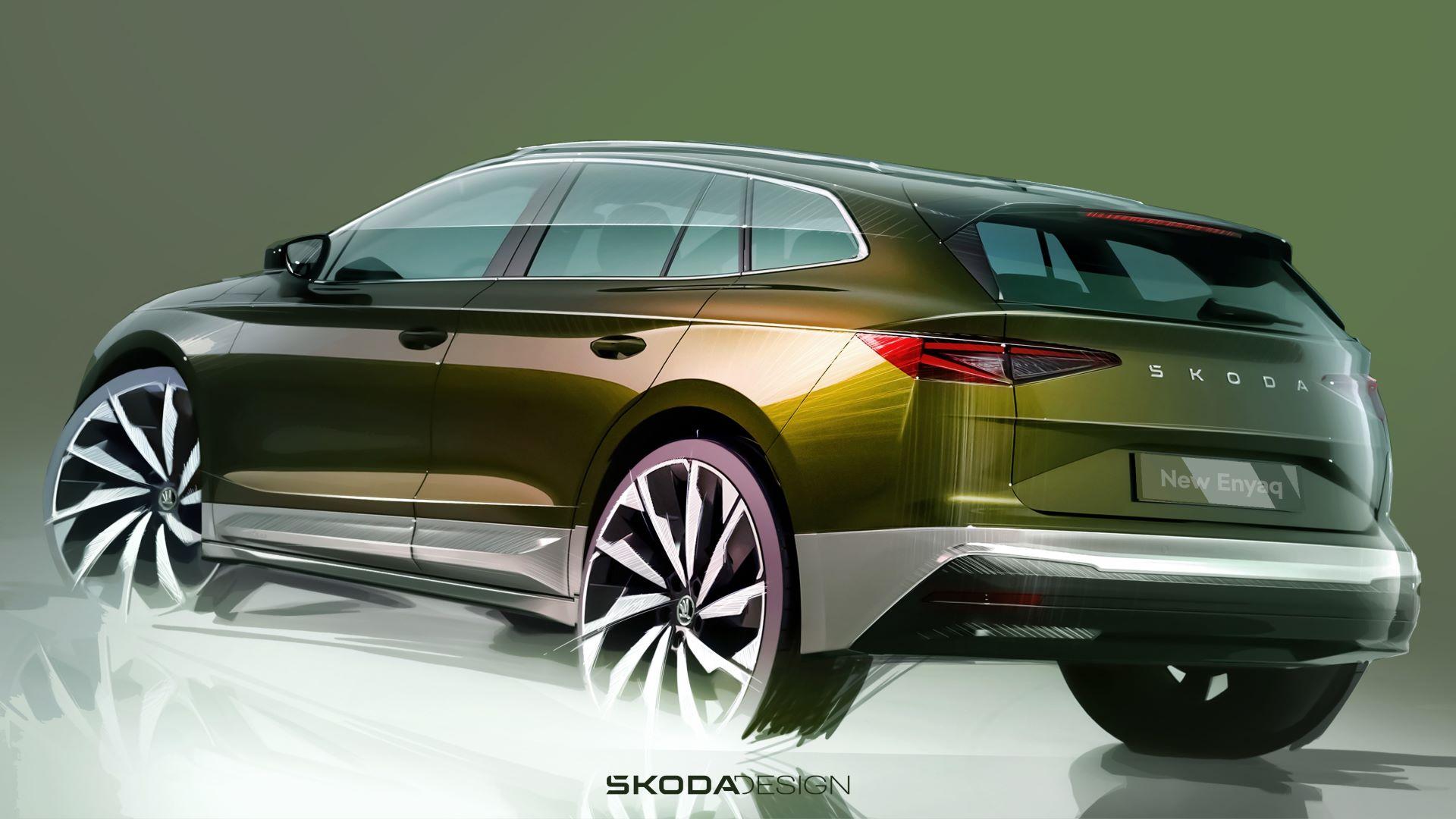 Teaser Skoda Enyaq Facelift 2025 -