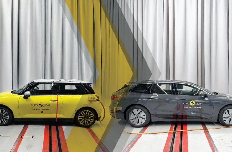 EURO NCAP - MINI Cooper Électrique et Audi A6 e-tron 5 étoiles