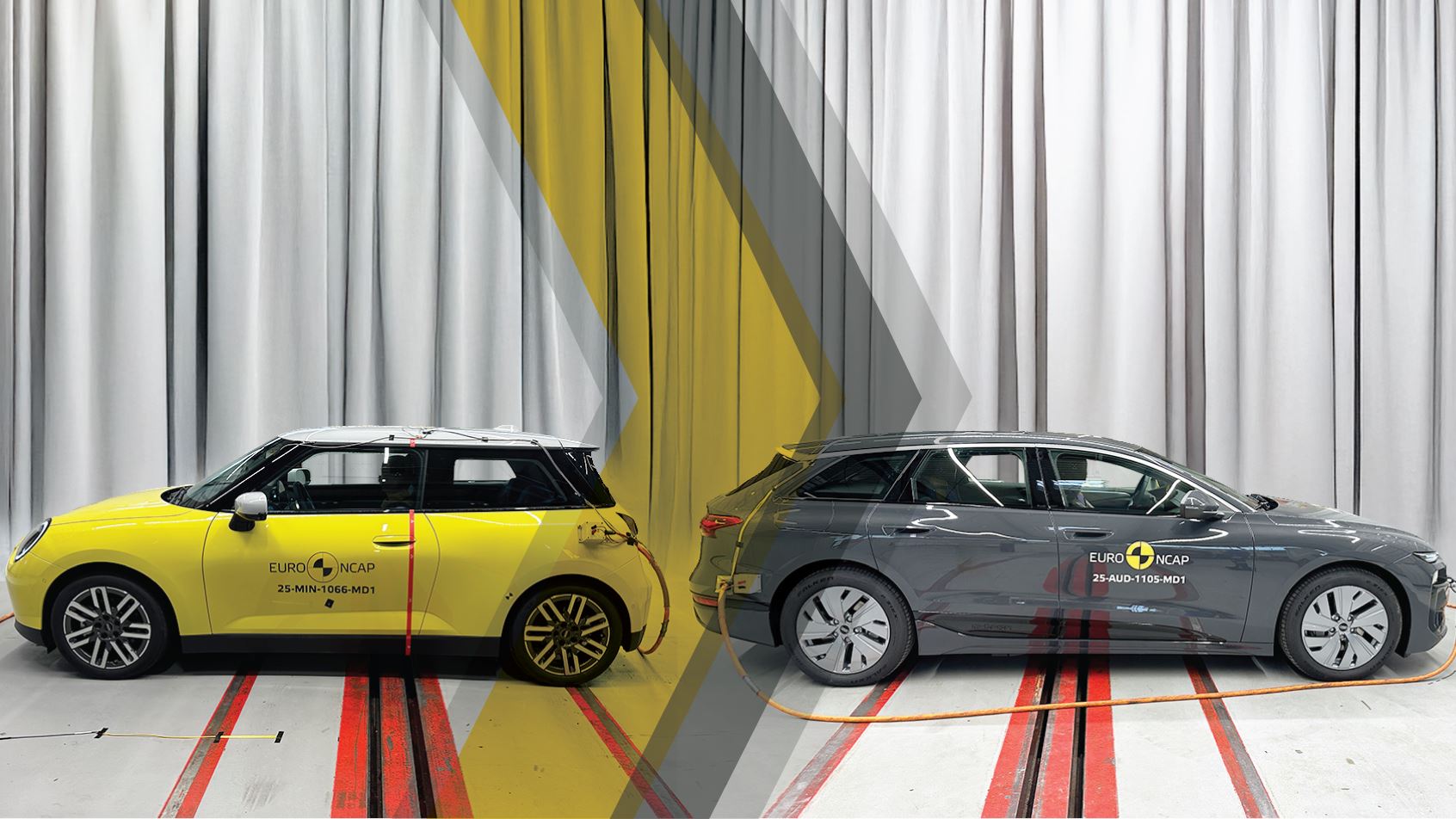 EURO NCAP - MINI Cooper Électrique et Audi A6 e-tron 5 étoiles